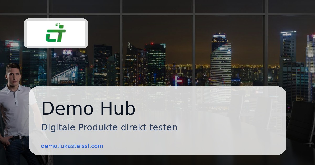 Lukas Teissl Demo Hub – Productos digitales y automatización